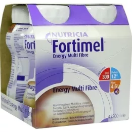 FORTIMEL Γεύση σοκολάτας Energy MultiFibre, 4Χ200 ml