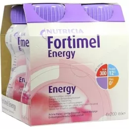 FORTIMEL Ενεργειακή γεύση φράουλας, 4Χ200 ml