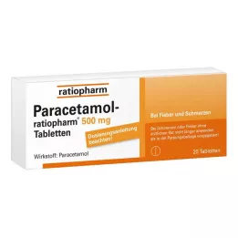 PARACETAMOL-ratiopharm δισκία 500 mg, 20 τεμ