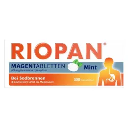RIOPAN Magen Tabletten Mint 800 mg μασώμενα δισκία, 100 τεμ