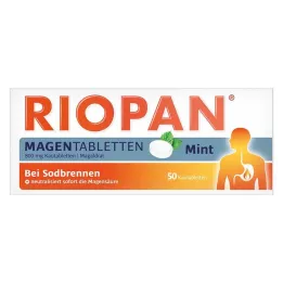 RIOPAN Magen Tabletten Mint 800 mg μασώμενα δισκία, 50 τεμ