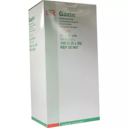 GAZIN Γάζα 10x10 cm αποστειρωμένη 12 στρώσεις, 5Χ20 τεμ