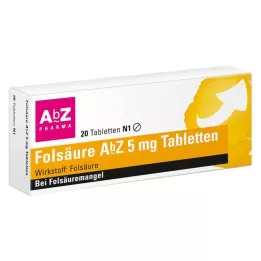 FOLSÄURE AbZ δισκία 5 mg, 20 τεμ