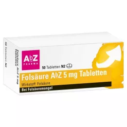 FOLSÄURE AbZ δισκία 5 mg, 50 τεμ
