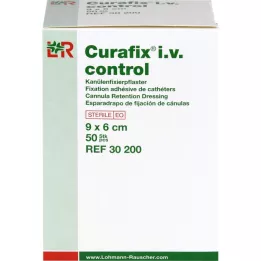 CURAFIX i.v. Πακέτο στερέωσης κάνουλας ελέγχου 6x9 cm, 50 τεμ