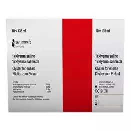 KLYSMA 1x φυσιολογικό ορό, 10Χ135 ml