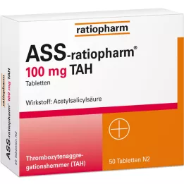 ASS-ratiopharm 100 mg TAH δισκία, 50 τεμ