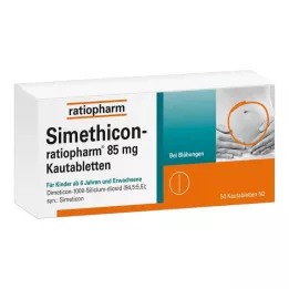 SIMETHICON-ratiopharm 85 mg μασώμενα δισκία, 50 τεμ