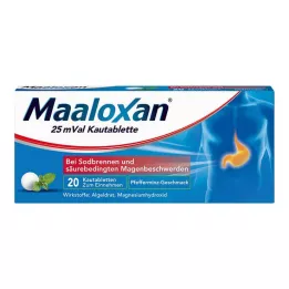MAALOXAN Μασώμενα δισκία 25 mVal, 20 τεμ