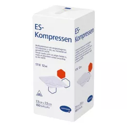 ES-KOMPRESSEN μη αποστειρωμένο 7,5x7,5 cm 12-way, 100 τεμ