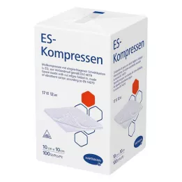 ES-KOMPRESSEN μη αποστειρωμένο 10x10 cm 12-way, 100 τεμ