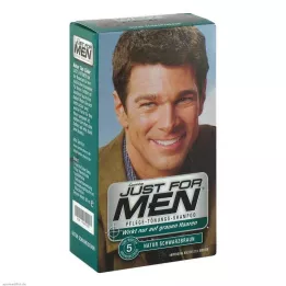 JUST ανδρικό σαμπουάν βαφής μαύρο-καφέ, 60 ml