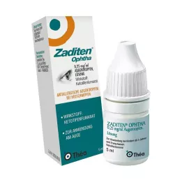 οφθαλμικές σταγόνεςZADITEN ophtha 0,25 mg/ml, 1Χ5 ml