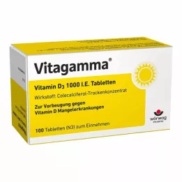 VITAGAMMA Βιταμίνη D3 1.000 IU δισκία, 100 τεμ