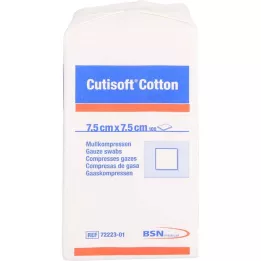 CUTISOFT Βαμβακερό συμπ. 7,5x7,5 εκ. μη αποστειρωμένο, 100 τμχ