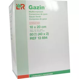 GAZIN Γάζα συζ.10x20 εκ. αποστειρωμένη 12 στρώσεις, 40Χ2 τεμ