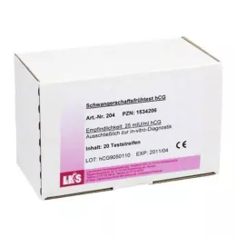SCHWANGERSCHAFTS-FRÜHTEST Ταινίες δοκιμής hCG ούρων, 20 τεμ