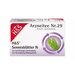 H&amp;S Senna φύλλα N σάκοι φίλτρου, 20X1,0 g