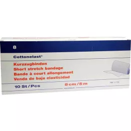 KURZZUGBINDE Βαμβακερό ελαστικό 8 cmx5 m, 10 τεμ