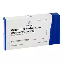 ARGENTUM METALLICUM preparatum D 12 αμπούλες, 8 τεμ