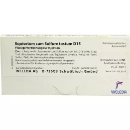 EQUISETUM CUM Sulfure tostum D 15 αμπούλες, 8X1 ml