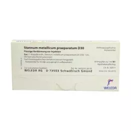 STANNUM METALLICUM preparatum D 30 αμπούλες, 8Χ1 ml