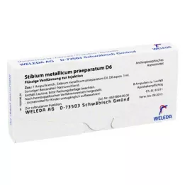STIBIUM METALLICUM PRAEPARATUM D 6 αμπούλες, 8Χ1 ml
