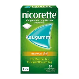 NICORETTE 2 mg τσίχλα φρέσκων φρούτων, 30 τεμ