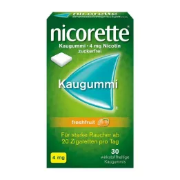 NICORETTE 4 mg τσίχλα φρέσκων φρούτων, 30 τεμ