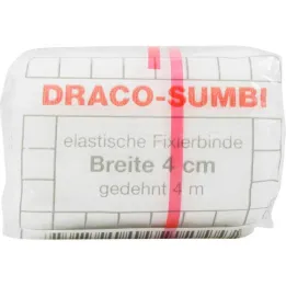 Επίδεσμος στερέωσης Dracosumbi 4 cm x 4 m λευκός, 1 τεμάχιο