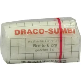 Επίδεσμος στερέωσης Dracosumbi 6 cm x 4 m λευκός, 1 τεμάχιο
