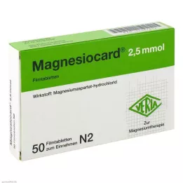 MAGNESIOCARD 2,5 mmol επικαλυμμένα με λεπτό υμένιο δισκία, 50 τεμ