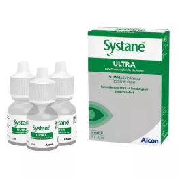 SYSTANE ULTRA Λιπαντικές σταγόνες για τα μάτια, 3Χ10 ml