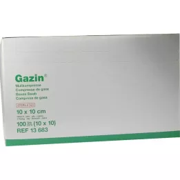 GAZIN Γάζα 10x10 cm αποστειρωμένη 16 στρώσεις, 10X10 τεμ