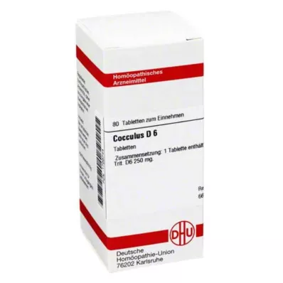 COCCULUS D 6 ταμπλέτες, 80 τεμ COCCULUS D 6 ταμπλέτες, 80 τεμ