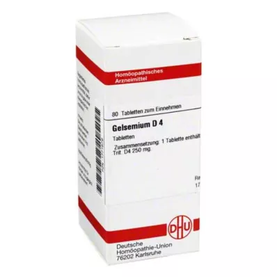 GELSEMIUM D 4 ταμπλέτες, 80 τεμ