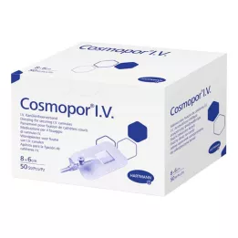 COSMOPOR Επίδεσμος στερέωσης IV κάνουλας 6x8 cm, 50 τεμ
