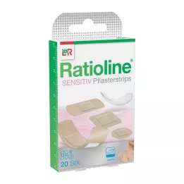 RATIOLINE ευαίσθητες λωρίδες γύψου σε 4 μεγέθη, 20 τεμαχίων