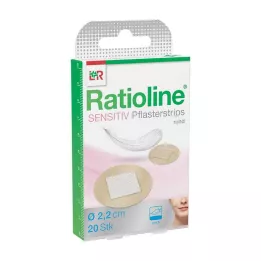 RATIOLINE ευαίσθητες λωρίδες γύψου στρογγυλές, 20 τεμ
