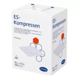 ES-KOMPRESSEN μη αποστειρωμένο 10x12,5 cm 12πλάσιο, 100 τεμ
