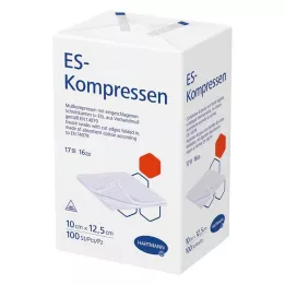 ES-KOMPRESSEN μη αποστειρωμένο 10x12,5 cm 16-way, 100 τεμ