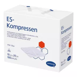 ES-KOMPRESSEN μη αποστειρωμένο 10x20 cm 12πλάσιο, 100 τεμ