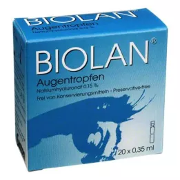 BIOLAN Οφθαλμικές σταγόνες πιπέτες μίας δόσης, 20X0,35 ml