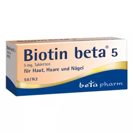 BIOTIN BETA 5 ταμπλέτες, 50 τεμ