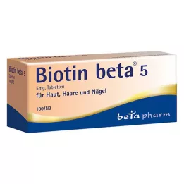 BIOTIN BETA 5 ταμπλέτες, 100 τεμ