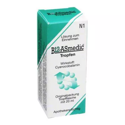 B12 ASMEDIC Πόσιμες Σταγόνες, 20 ml B12 ASMEDIC Πόσιμες Σταγόνες, 20 ml