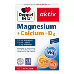 DOPPELHERZ Δισκία Magnesium+Calcium+D3, 40 τεμ