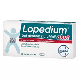 LOPEDIUM οξεία για οξεία διάρροια σκληρές κάψουλες, 10 τεμ