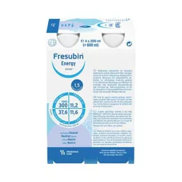 FRESUBIN ENERGY DRINK Ουδέτερο μπουκάλι πόσης, 4Χ200 ml