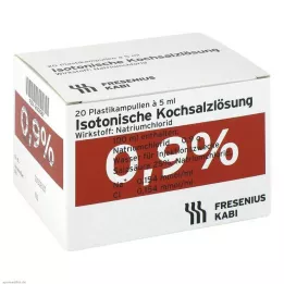 ISOTONISCHE Αλατούχο διάλυμα 0,9% πλαστικές αμπούλες, 20X5 ml